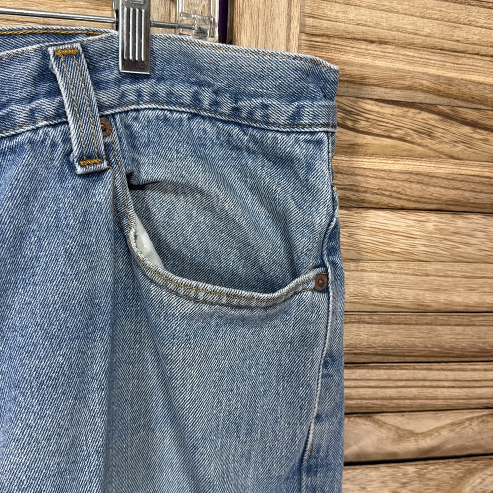 Levi's Jeans Vintage Relaxed Fit 550 Light Blue Size W42 L32 - Picture 7 of 14